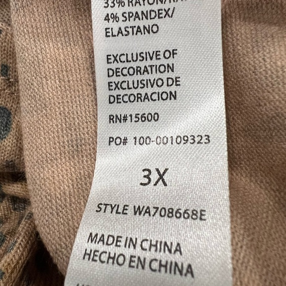 NWT $69 WHOOPS FILE Democracy Plus Size Knit Top - Picture 7 of 10